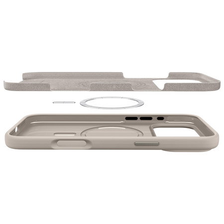 Etui Spigen Silicone Fit MAG MagSafe do  iPhone 17 Pro stone
