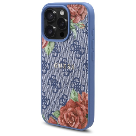 GUESS POKROWIEC DO IPHONE 16 PRO 6.3 DO MAGSAFE HARDCASE FLOWERS PRINT
