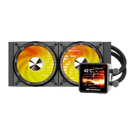 Chłodzenie wodne DARKFLASH DE240 240mm (czarne)