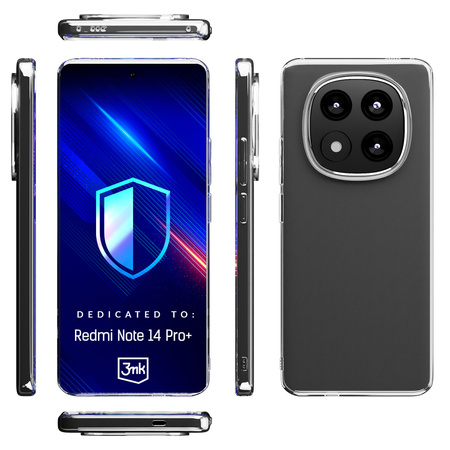 3MK ETUI CLEAR CASE DO REDMI NOTE 14 PRO+ OCHRONA TELEFONU Z WYSOKĄ