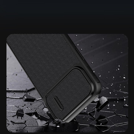 Nillkin Textured S Case etui iPhone 14 Pro pancerny pokrowiec z osłoną na aparat czarny