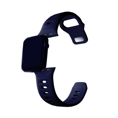 38/40/41/42 mm Ocean Blue (small) - 3mk Silicone Watch Strap for Apple