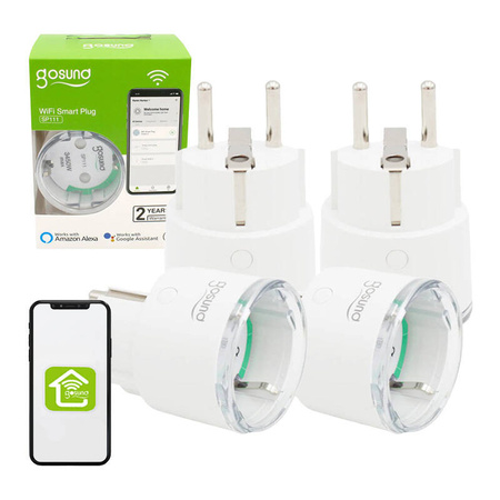 GOSUND INTELIGENTNE GNIAZDKO WIFI SP111 3680W 16A DO SMART HOME TUYA 4-PAK