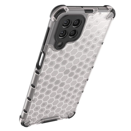 HURTEL HONEYCOMB ETUI POKROWIEC DO SAMSUNG GALAXY M53 5G Z ŻELOWĄ RAMKĄ