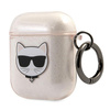 KARL LAGERFELD KABURA AIRPODS DO APPLE AIRPODS 1 2 WYSOKA OCHRONA GLITTER