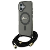 GUESS ETUI HARDCASE CROSSBODY CORD SCRIPT DO MAGSAFE DO IPHONE 16 6.1