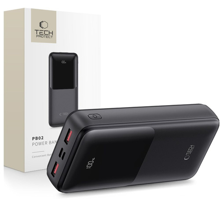 TECH-PROTECT POWER BANK PB02 20000MAH 22.5W DO TELEFONÓW SZYBKIE ŁADOWANIE