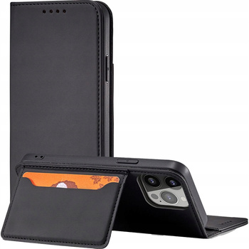 HURTEL MAGNET CARD CASE DO IPHONE 14 PRO POKROWIEC Z KLAPKĄ I PODSTAWKĄ