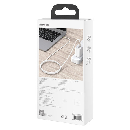 BASEUS KABEL USB-C DO USB-C 100W 2M DO ŁADOWANIA TELEFONÓW 2M 100W SZYBKO