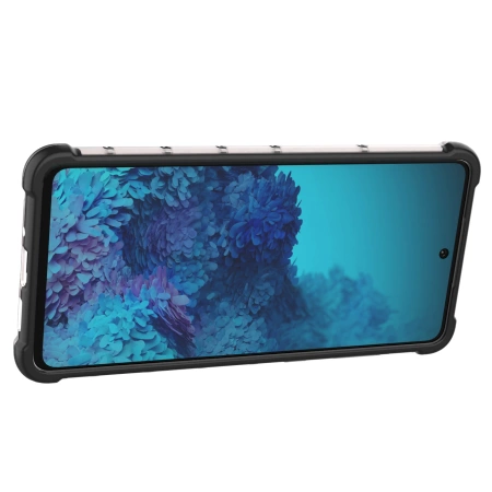HURTEL POKROWIEC OCHRONNY DO SAMSUNG GALAXY A73 HONEYCOMB Z ŻELOWĄ RAMKĄ