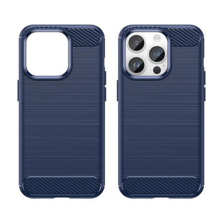 HURTEL CASE CARBON DO IPHONE 14 PRO MAX ELASTYCZNY NA TYŁ TELEFON POKROWIEC