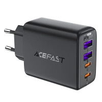 Ładowarka Acefast A61 PD 45W GaN 2 x USB-C + 2 x USB-A z 4 portami - czarna