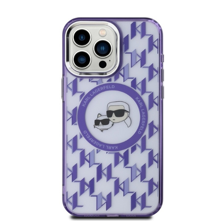 KARL LAGERFELD ETUI DO IPHONE 15 PRO Z MAGNETYCZNYM MONOGRAM KARL&CHOUPETTE