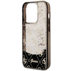 Etui Guess GUHCP14LLC4PSGK na iPhone 14 Pro - czarne Liquid Glitter 4G Transculent