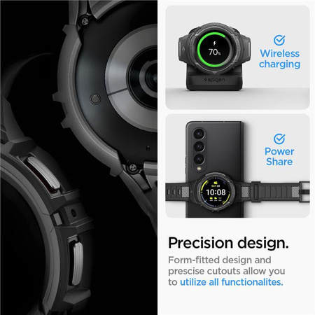 SPIGEN RUGGED ARMOR ”PRO” GALAXY WATCH 5 PRO (45 MM) BLACK