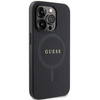 Etui Guess GUHMP14XPSAHMCK na iPhone 14 Pro Max 6.7" - czarne Saffiano MagSafe