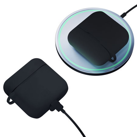 3MK CASE DO AIRPODS 3RD GEN Z SILIKONOWĄ POWŁOKĄ I SYSTEMEM ANTYSPADAJĄCYM