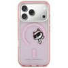 Etui Karl Lagerfeld IML Peekaboo MagSafe do iPhone 17 Pro różowy