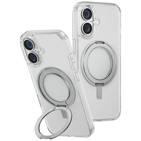 UNIQ ETUI SWIVIX DO IPHONE 16 PLUS 360 STOPNIOWE Z KICKSTAND PRZEZROCZYSTE