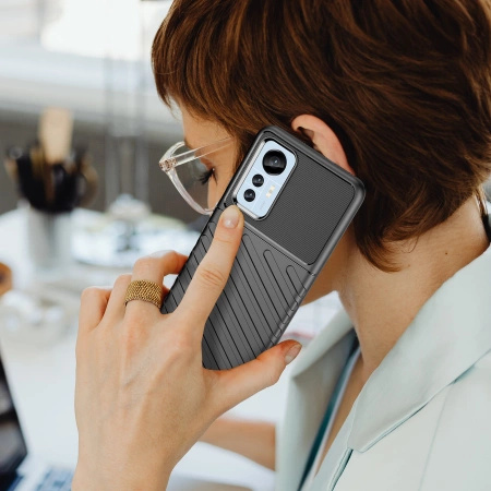 THUNDER CASE ETUI DO XIAOMI 12 LITE SILIKONOWE Z PRZECIWZDERZENIOWĄ OCHRANĄ