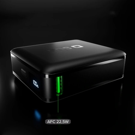 Powerbank SBS HD 30W 10000mAh USB-C z wyświetlaczem LCD - czarny