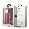 Etui Karl Lagerfeld KLHCP14XSTSTP na iPhone 14 Pro Max hardcase - różowe Color Stripes Strap