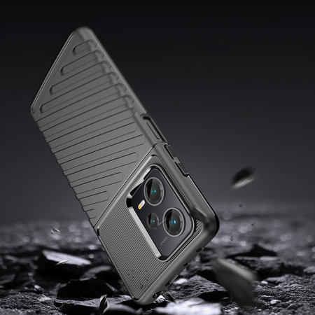 Thunder Case etui do Xiaomi Redmi Note 12 Pro+ silikonowy pancerny pokrowiec czarne