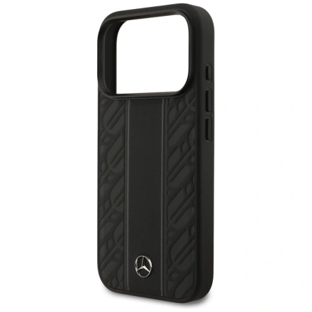 MERCEDES ETUI LEATHER LAUREL LEAVES STRIPES MAGSAFE DO IPHONE 17 PRO