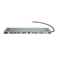 BASEUS HUB USB-C ADAPTER DO LAPTOP TELEFON HDMI USB 3.0 RJ45 SD MICROSD