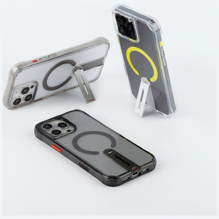 Etui Skinarma Helix do iPhone 16 Pro Max Magnetic Charging 360 Rotating Stand czarny