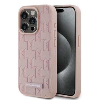 KARL LAGERFELD CASE HARDCASE DO IPHONE 15 PRO 6,1 LEATHER MONOGRAM