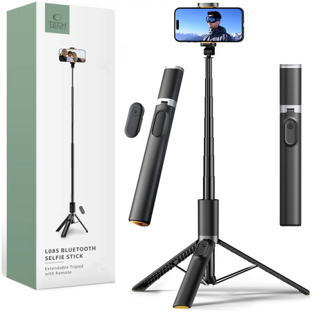 TECH-PROTECT L08S BLUETOOTH SELFIE STICK DO TELEFONÓW Z TRÓJNOGIEM STATYW