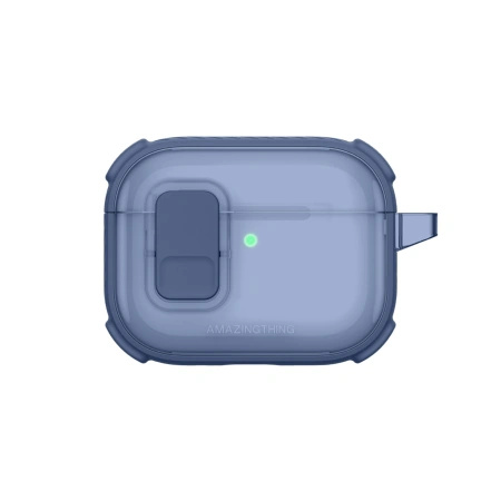 Etui AMAZINGTHING Titan Pro Mag Case Clear do AirPods Pro 3 - niebieskie