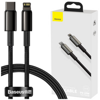 Baseus kabel USB Typ C - Lightning szybkie ładowanie Power Delivery 20 W 1 m czarny (CATLWJ-01)