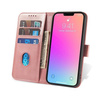 Magnet Case etui do Xiaomi Redmi Note 12 5G / Poco X5 5G pokrowiec z klapką portfel podstawka różowe