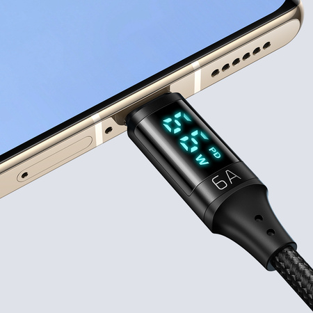 McDodo phone cable, DIGITAL PRO USB-C 5A 66W 1.2m black