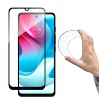 HURTEL FULL COVER FLEXI NANO SZKŁO HARTOWANE DO MOTOROLA MOTO G60S Z RAMKĄ