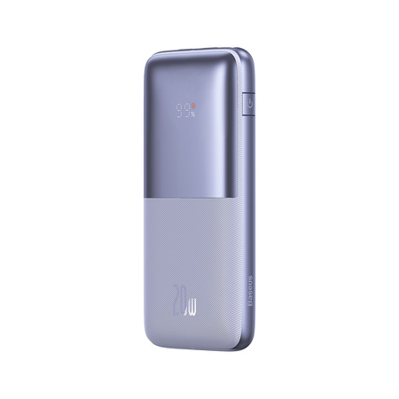 Powerbank Baseus Bipow Pro 10000mAh 20W fioletowy z kablem USB Typu A - USB Typu C 3A 0.3m (PPBD040205)
