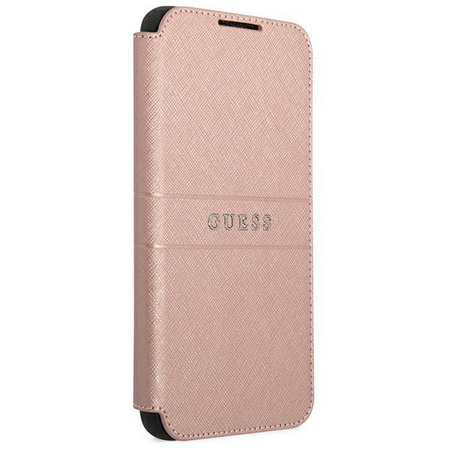 Guess GUBKS22MPSASBPI S22+ S906 różowy/pink book Saffiano Stripes