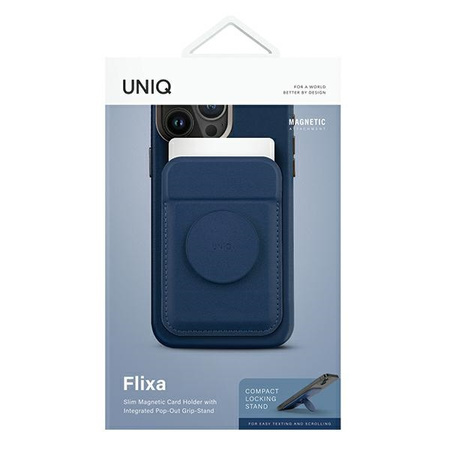 UNIQ PORTFEL NA KARTY MAGNETYCZNY DO TELEFONÓW IPHONE 12 13 14 Z PODPÓRKĄ