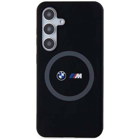 Etui BMW M Silicone Printed Ring MagSafe na Samsung Galaxy S24 - czarne