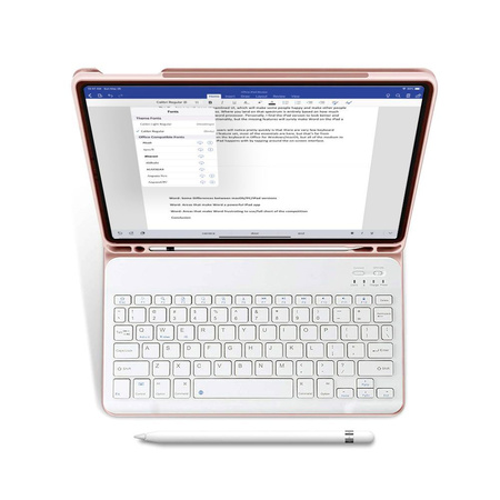 TECH-PROTECT ETUI DO IPAD 10.9 2022 11 2025 Z KLAVISZAMI SC PEN I PISAKIEM