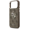 Etui Guess 4G Big 4G Classic Logo na iPhone 17 Pro Max brązowy - srebrne