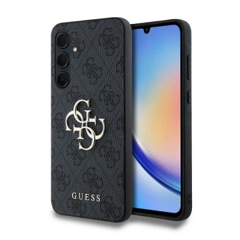 GUESS ETUI HARD CASE DO SAMSUNG GALAXY A35 A356 CZARNY Z LOGO 4G I DESIGNEM