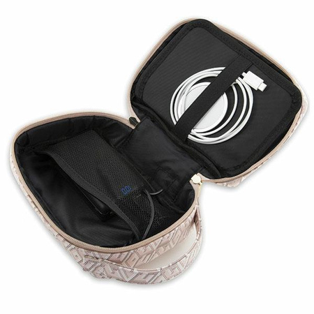 Torba Guess GUHBHGCFSEP Organizer - różowe GCube Stripe