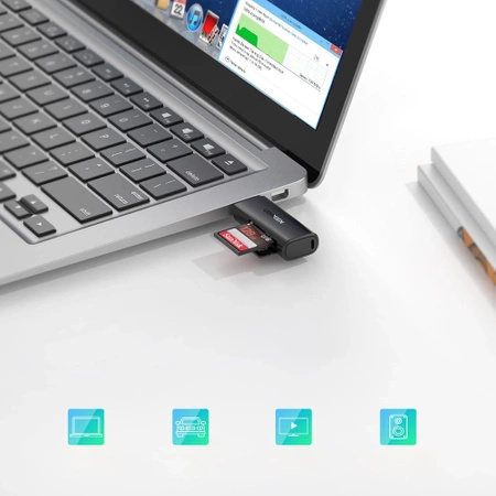 Czytnik kart SD/TF Ugreen CM264 USB 3.0 - czarny