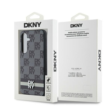 DKNY CASE DO SAMSUNG S24 S21 S22 HARDCASE Z PASKIEM SKÓRZANYM MONO PATTERN