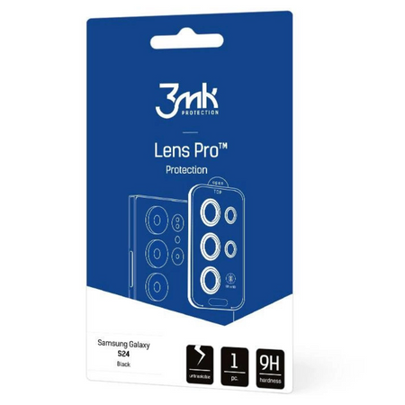 3MK SZKŁO DO SAMSUNG GALAXY S24+ LENS PROTECTION PRO BLACK Z ODPORNOŚCIĄ