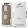 DKNY ETUI DO IPHONE 15 PRO 6.1 QUILTED STACK LOGO CASE ZAMKNIĘCIE POKROWIEC