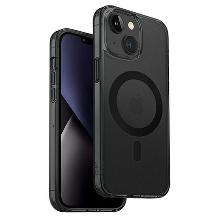 Etui Uniq LifePro Xtreme na iPhone 14 Plus Magclick Charging czarny/frost smoke